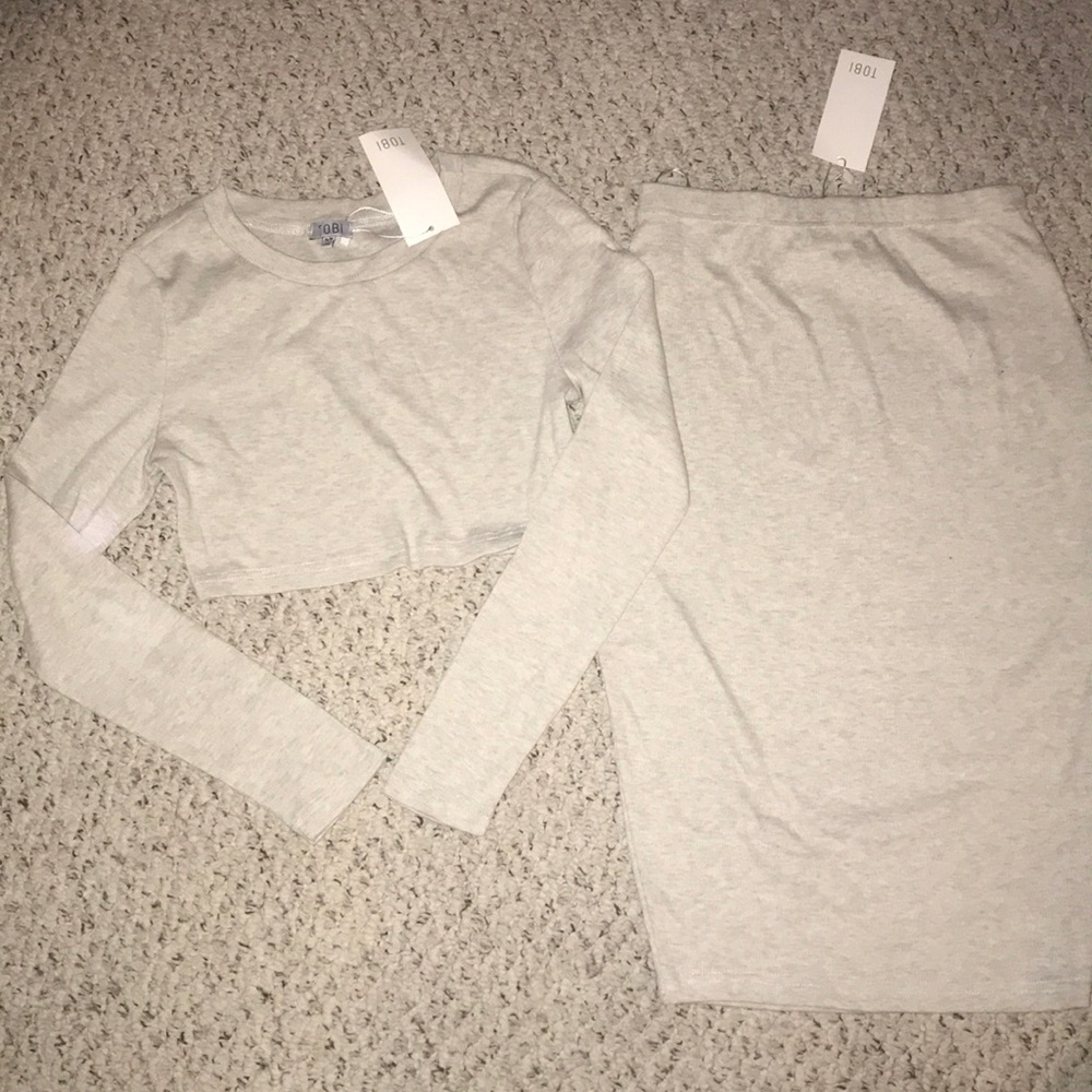 Two piece crop and skirt set, BRAND NEW WITH TAGS